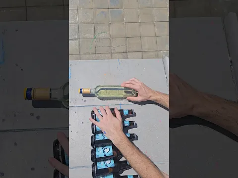 🫨Breaking Glass Bottles 🔥 #satisfying #asmr #oddlysatisfying #shorts