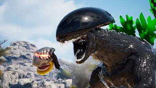 Alien GODZILLA vs Predator Pac-man [AVP]