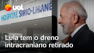 Lula retira dreno da cabeça e segue na UTI, informa novo boletim médico