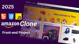 How Create Amazon Clone Website Responsive Using HTML CSS JavaScript