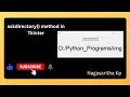 askdirectory method in filedialog in Tkinter