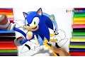 Sonic coloring pages printable free - Funny colors for kids and children