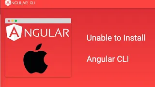 Solved Unable to install Angular cli using npm on Mac OS Angular CLI not installing