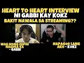 Download Lagu GABBI SERIOUS ADVICE KAY KOKZ | BAKIT NAWALA SA STREAMING?? | HEART TO HEART INTERVIEW | W GABBI!!