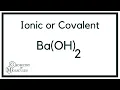Is Ba OH 2 Barium hydroxide Ionic or Covalent