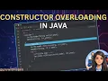 Class-20 Java Constructor Overloading Mastering No-Arg and Parameterized Object Creation in VS Code