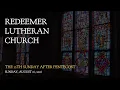 Sunday August 16th - The 12th Sunday After Pentecost