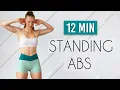 Download Lagu 12 min STANDING ABS Workout (No Equipment)