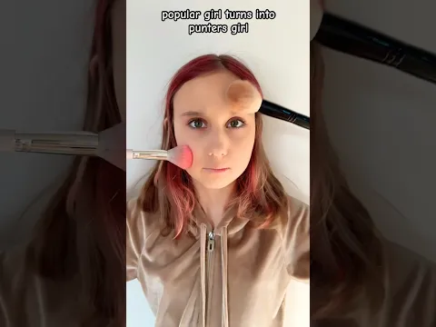 Popular girl gets a pintrest makeover #makeupfunny #trend #tiktok #makeup #pinterest #girl #video
