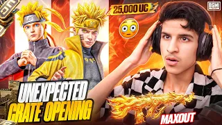 Luckiest Crate opening of Naruto Set In BGMI !😍