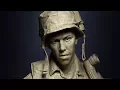 sculpting a head in clay part 1 FULL