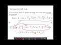 Numerical Integration for Simpson s Rules