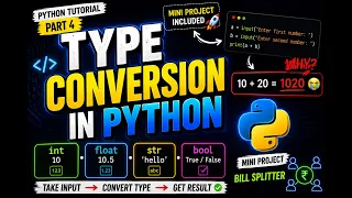 Learn Type Conversion in Python Beginner Friendly