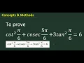 cot 2 6 cosec 5 6 3tan 2 6 6