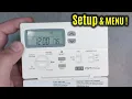 LUX Pro PCP511LC SETUP OPTIONS 5-2 Day Programmable Thermostat TX1500E