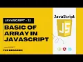 11 JavaScript Array Tutorial in Hindi Introduction to Array in JavaScript