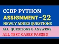 Assignment - 22 Functions Python CCBP 4 0