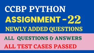 Assignment - 22 Functions Python CCBP 4 0