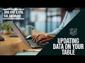 How to Pt 11 Create a Java Azure SQL Database Tutorial Updating Data on a Table