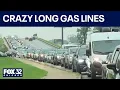 Long gas lines possible fuel shortages after severe storms in Chicagoland