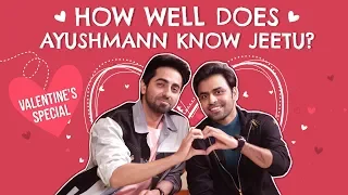 ayushmann khurrana u0026 jeetu play how well do you know each other shubh mangal zyada saavdhan