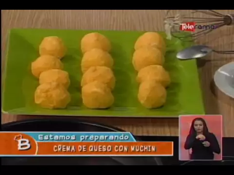 Crema de queso con muchin