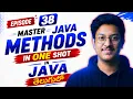 Episode 38 Master JAVA METHODS in ONE SHOT Explained in Telugu Free JAVA DSA Course in Telugu