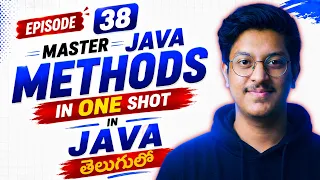 Episode 38 Master JAVA METHODS in ONE SHOT Explained in Telugu Free JAVA DSA Course in Telugu