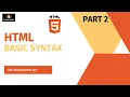 HTML Basic Syntax - coding Wallah part-2 web development From Scratch
