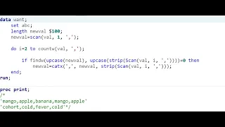 Removing Duplicates in comma-separated values within a string