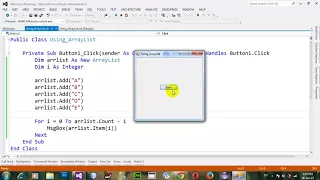 How to using ArrayList Insert Add Remove RemoveAt Sort in VB NET 2012