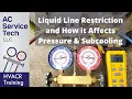 Liquid Line Restriction What Happens to High Side Pressure Subcooling