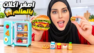 اشتريت اصغر براد بالعالم وعملت فيه اصغر اكلات بالعالم 😱يا ترى كان حقيقي🤔