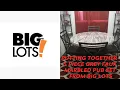 PUTTING MY 5 PIECE GREY FAUX MARBLE PUB TABLE TOGETHER BIGLOTS