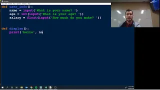 Class 10 22 19 Passing Variables Between Functions