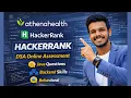 AthenaHealth HackerRank DSA Online Assessment Senior Member of Technical Staff