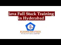 Java Full Stack Developer Course in Hyderabad