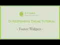 Footer Widgets - Di Responsive WordPress Theme