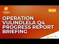 LIVE Operation Vulindlela Q4 Progress Report Briefing - 22 April 2026