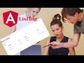Listing items from net core to Angular 12