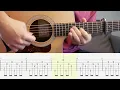 Rivers - The Tallest Man On Earth - Guitar Tutorial + TABS on screen