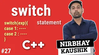 Switch Statement In C Syntax Flowchart With Example Explain In Hindi By Nirbhay Kaushik