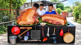 Hưng Vlog - Trò Chơi Kể Tên Các Dụng Cụ Trong Nhà Ăn Thịt Ba Chỉ Áp Chảo Nhanh Nhất Nhận Thưởng 500$