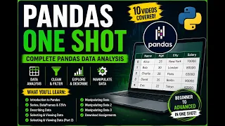 Pandas for Data Analysis in One Shot Complete Pandas Tutorial for Beginners to Advanced Python