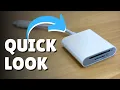 QUICK LOOK at SUNTRSI SD Card Reader for iPhone
