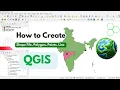 How to Create Shapefile Polygon Points Lines in QGIS Step-by-Step Guide
