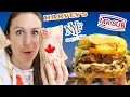 American Tries Canadian Chains Feat Harvey s New York Fries and Mr Sub