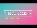 Insert and modify date pickers in Microsoft Word