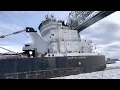 American Mariner Lake Freighter in ICE - Duluth MN