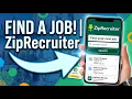 How to find a job on ZipRecruiter
